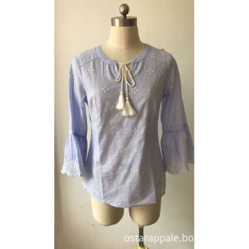 Embroidery Lace Women Blouses