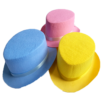 Valentine's Day Mini Flat Top Hat - Nonwoven Fabric Heart-shaped Party Supplies