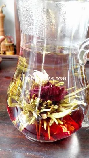 Stunning Rose And Roselle Flowering Tea