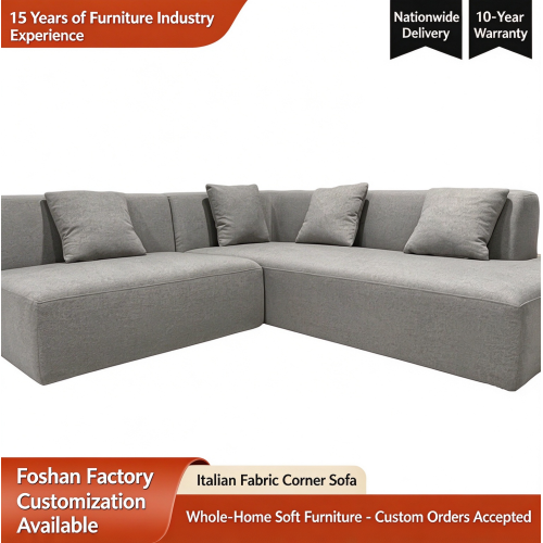 Sofa Fabrik Berbentuk L Itali Moden