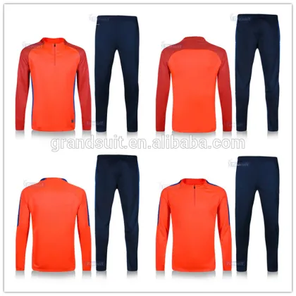 Best selling group tracksuit thai qiality football uniforms design your own logo soccer jersey set long sleeve