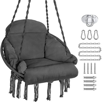 Cadeira de hamaca de HR Macrame Swing Chega de cadeira de balance