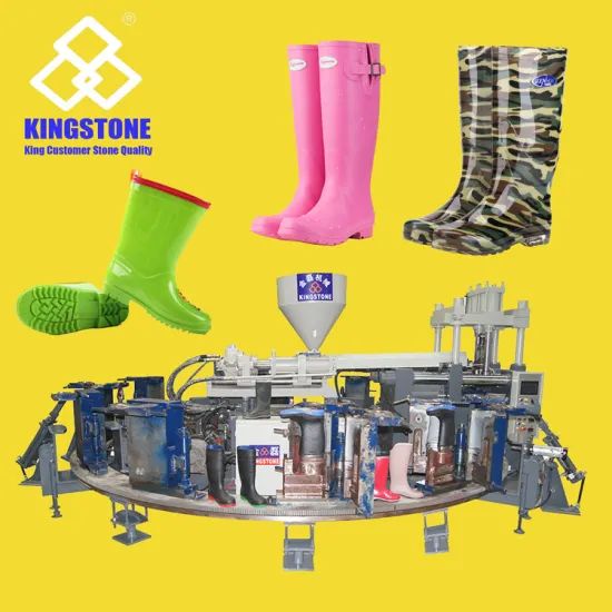 Automatic Rotary One/Two/Three Color Rain Shoes Injection Moulding Machine