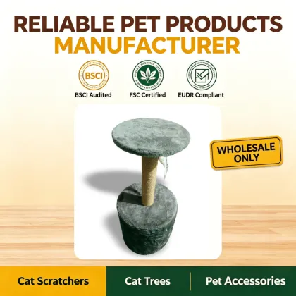 Small single-post cat tree