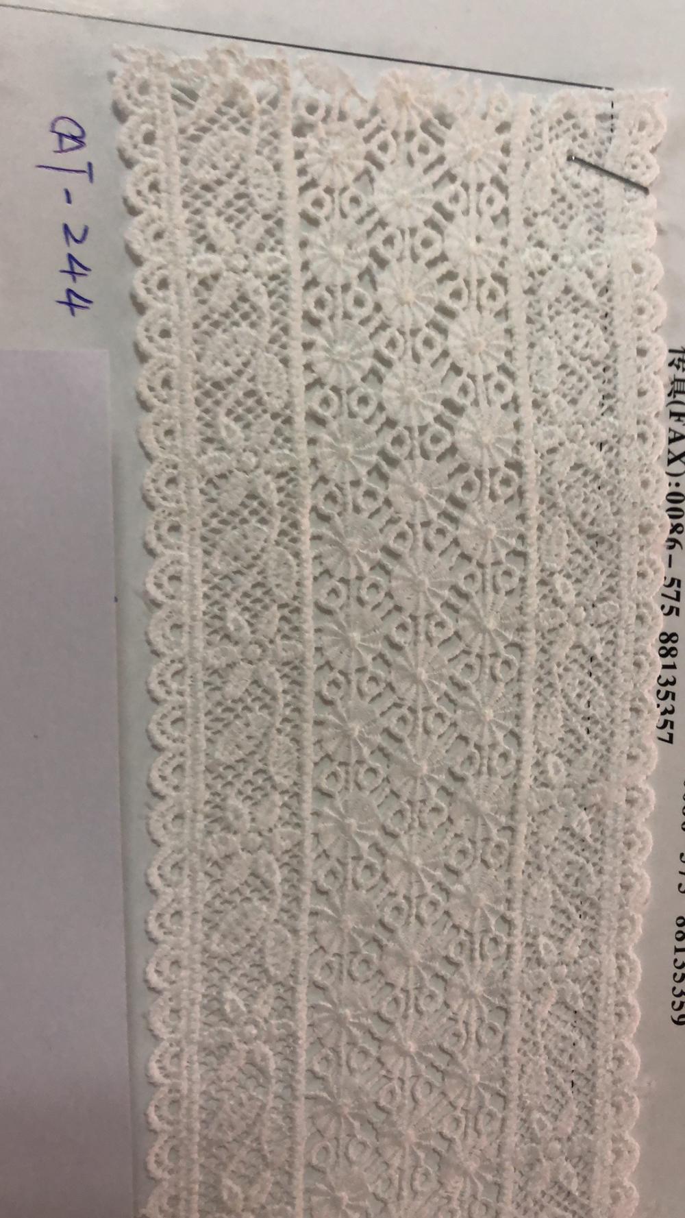 Wide branches trims polyester embroider Fabric