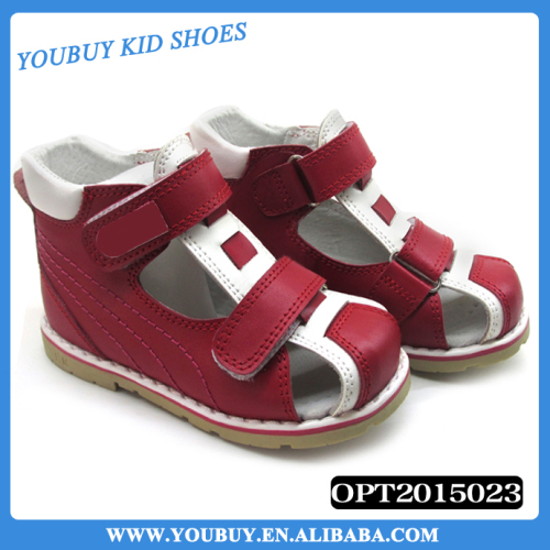 Top quality new design baby girl othopedic shoes/sandals