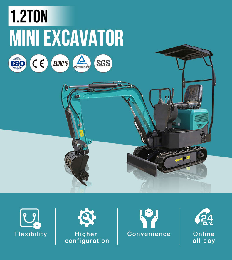 1 2 Ton Excavator Product Parameters