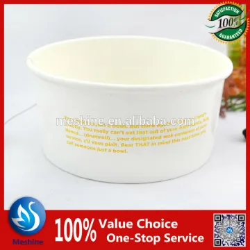 Custom logo printed salad bowl,paper bowl, paper container with lid