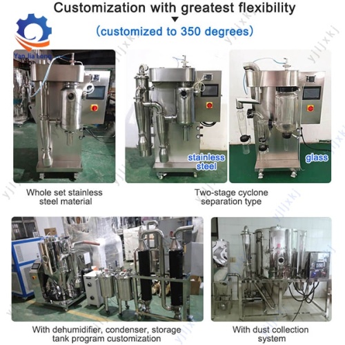 Mesin pengering semprot industri stainless steel berkecepatan tinggi
