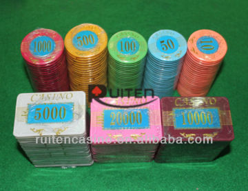 730PCS Double-ColorAcrylic Crystal Casino Poker Chip Set