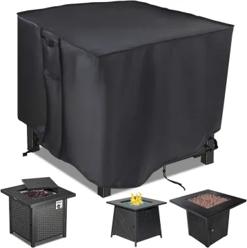 Dandelion Heavy Duty 28-inch Square Fire Pit Cover for Propane Fire Pits