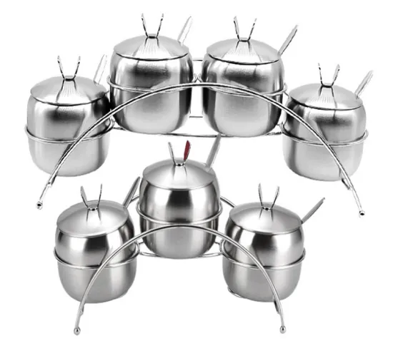 304 Non-magnetic Stainless Steel Seasoning Jar Set