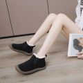 Short tube plush and thick snow boots