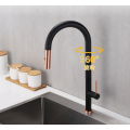 Stream Spray Black Red Basin Sink Pull Out Faucet Pull Out Matte Black Bathroom Faucet Single Lever Basin Mixer