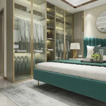 Wooden Wardrobe Closet for Bedroom Furniture Organizer