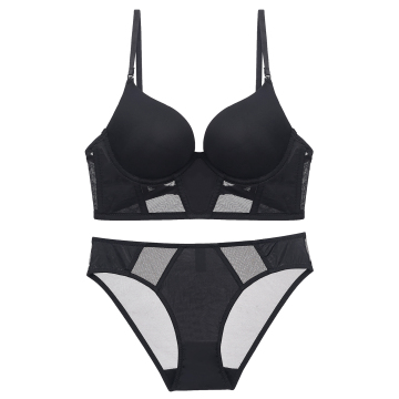 Wholesale French Style Breathable Comfort Push-up Bra and Brief Set for Women: Thin, Sexy, and Adults