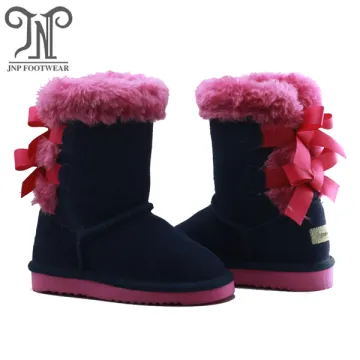 Cute Kids Tall Children Navy Boots