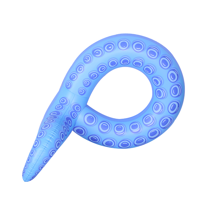 ISO9001 OEM Factory 135*92*75 cm New Octopus Tail inflatable swimming pool floating ring adult swimming circle custom pool float