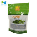 eco-friendly zipper seal triangle tea plastic bags