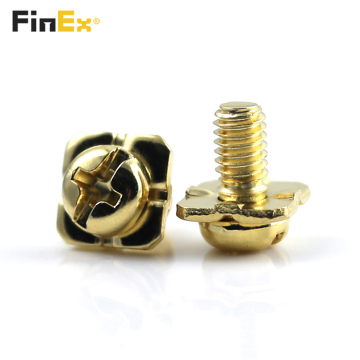 Cross Recessed Pan Head screw with Square Washer