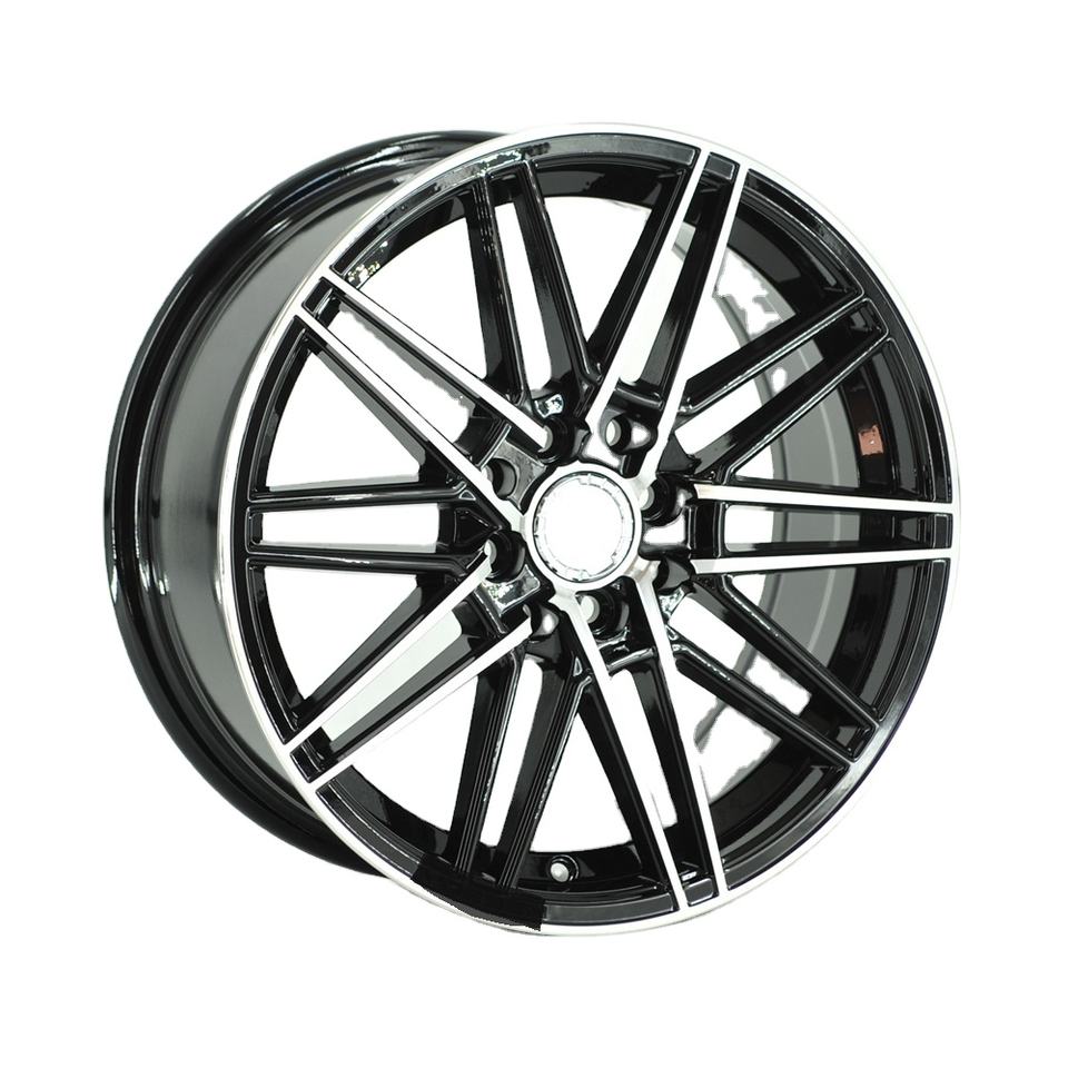 678 Multi Inch Black Machine Face 4 Holes Car Wheel Rims