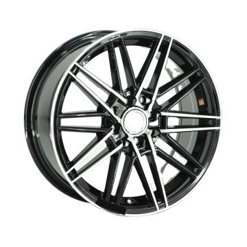 678 Multi Inch Black Machine Face 4 Holes Car Wheel Rims