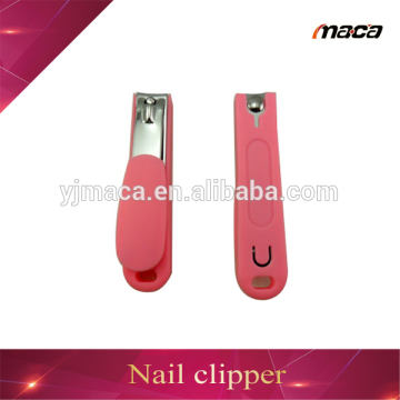 Promotion custom plastic cover small funny pink baby nail clipper baby nail scissors
