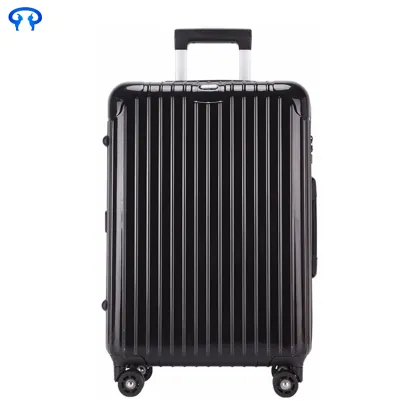 Aluminum frame travel zipper suitcase