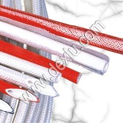 Silicon Rubber Fiberglass Sleeving (Rubber inside fiberglass outside)
