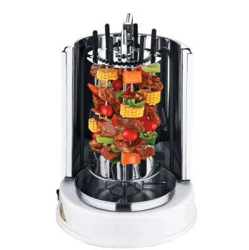 Anti scald vertical electric grill