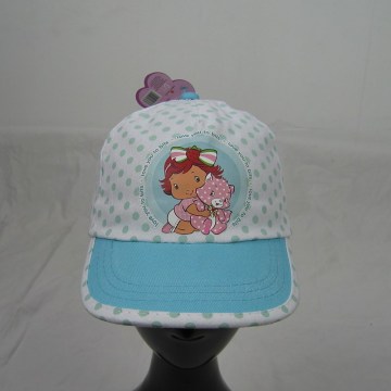 cartoon children hats polka dotted baseball cap