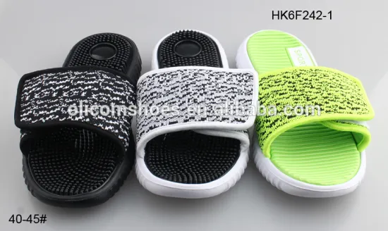 2017 hot sale new style men's slippers simple outdoor men slippers with massage outsole