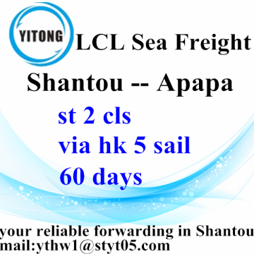 Shantou LCL Cargo Container Shipping to Apapa