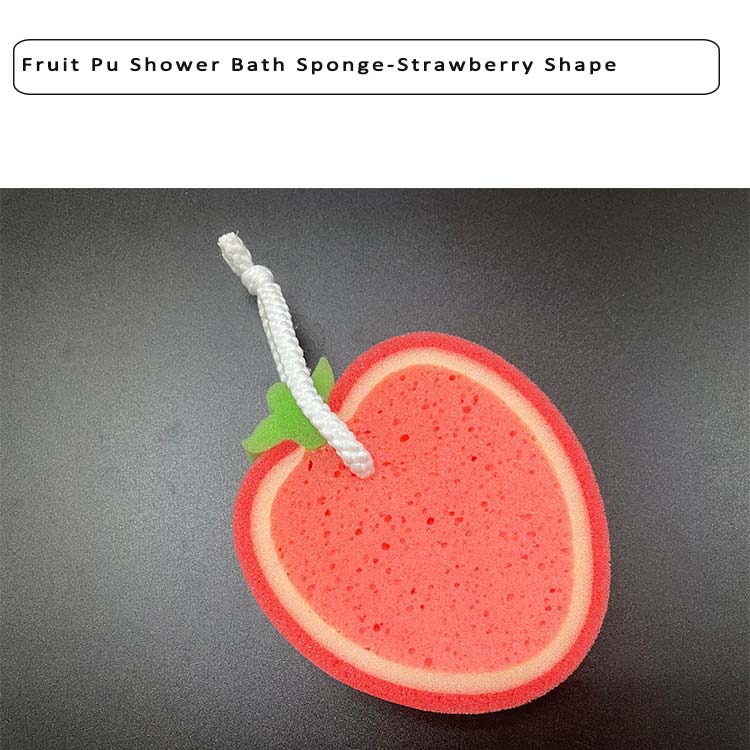 Fruit Strawberry Shape Bath Brushes Sponges Jpg