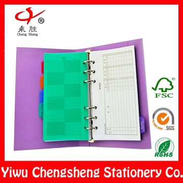 China paper custom notebook with ring
