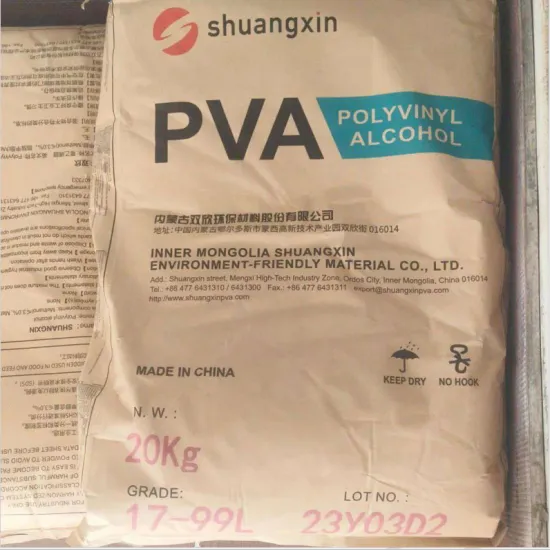 Partially Hydrolyzed Shuangxin PVA 0588 1788 2088 2488