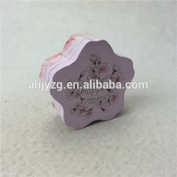 new design flower candy packing tin box