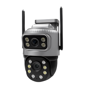 4K 4MP HD IP Camera V380 Pro: Dual Lens Dual Screen WiFi Auto Tracking PTZ CCTV Surveillance