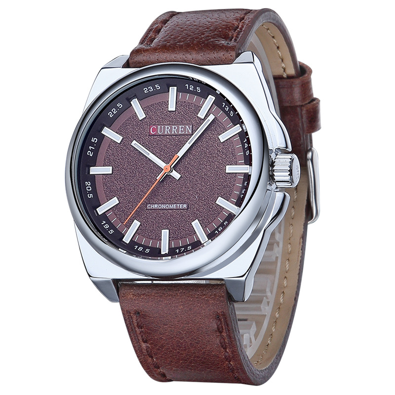 Big Dial Real Leather Quartz Watch men Big Dial Real Leather Quartz Watch men