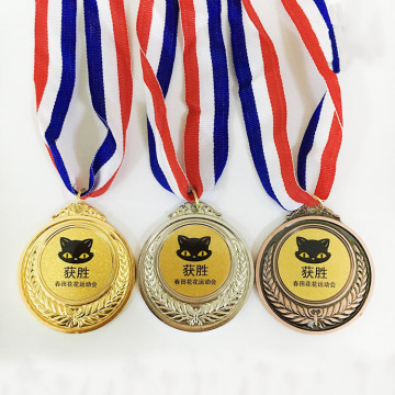 3D Custom Copper Plated Zinc Alloy Medal