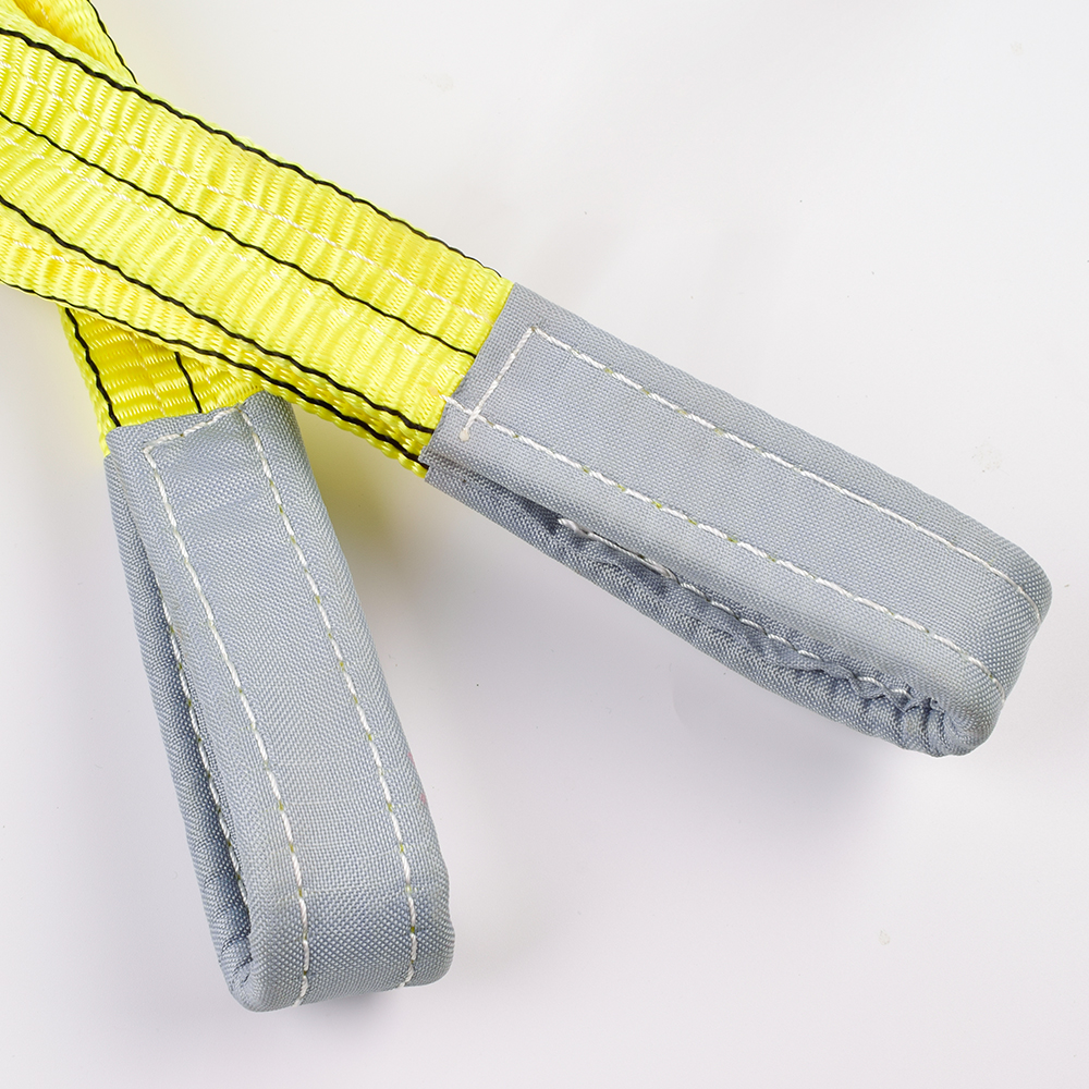 3 Ton 3M Or OEM Length 90MM Width Polyester 3T Webbing Lifting Sling Raw  Material Belt Yellow Color Safety Factor 8:1 7:1 6:1 China Manufacturer