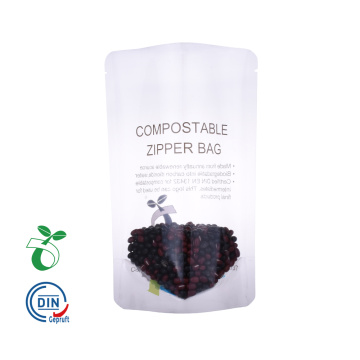 Compostable Zipper Food Packaging Bag with Window