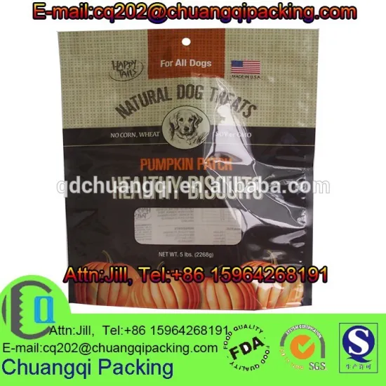 Happy tails pumpkin patch healthy biscuits natural dog treats packaging bag