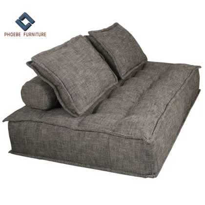 Upholstered Brio Lounge Modular Sectional Sofa with Removable Pillows