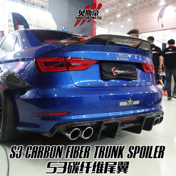 2013-2016 S3 A3 SLINE SEDAN RT STYLE CARBON FIBER SPOILER FOR AUDI