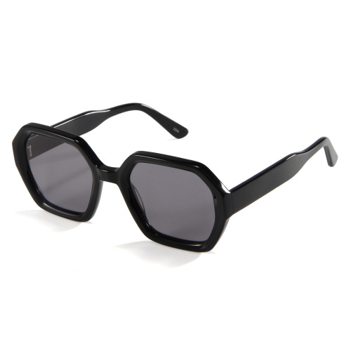 Luxury Hexagon Eyewear Acetate Sunglasses Hexagon Polarized Acetate Eyewear Factory