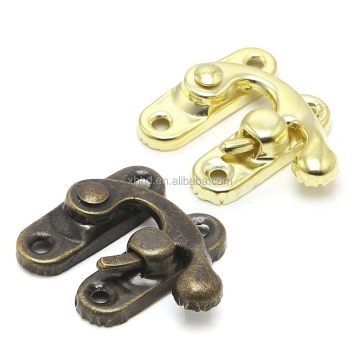 Factory Direct Antique Metall Catch gebogene Schnalle Horn Schloss Haken für hölzerne Schmuckschachtel