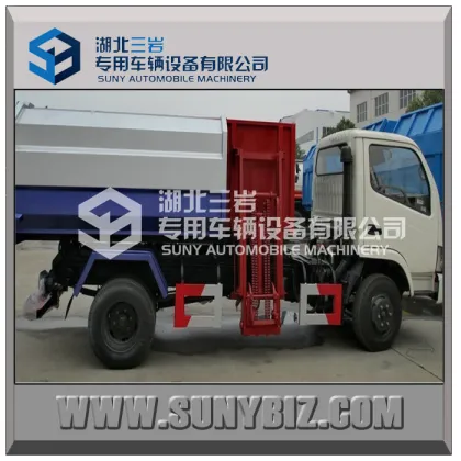Dongfeng 4*2 garbage container garbage bin lifter truck