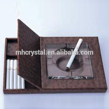 deluxe crystal ashtray for office supplier MH-6123