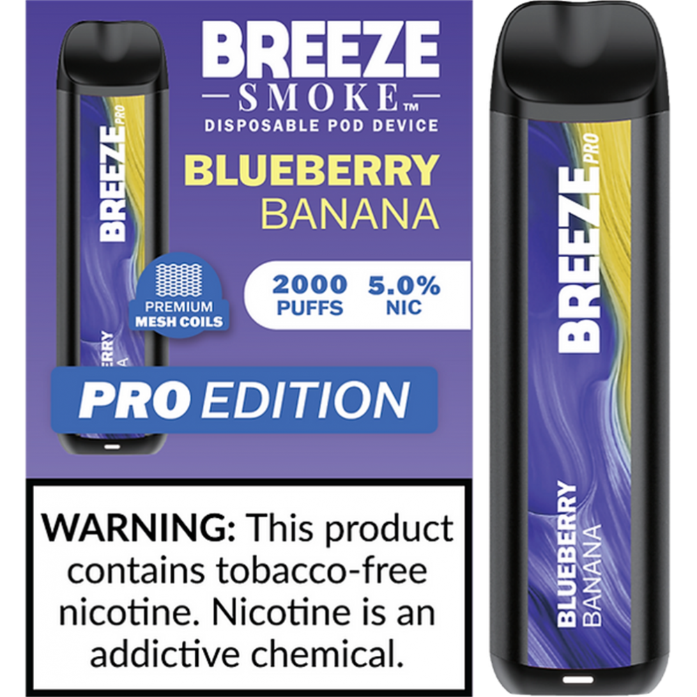 LOGOTIPO CUSTICO BREEZE PRO 2000PUFF VAPE DISPONSÍVEL